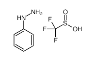 phenylhydrazine,trifluoromethanesulfinic acid Structure