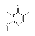 1,6-dihydro-1,5-dimethyl-2-(methylthio)-6-oxopyrimidine结构式