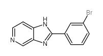 2-(3-溴苯基)-1H-咪唑并[4,5-c]吡啶结构式