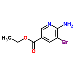 6-氨基-5-溴烟酸乙酯结构式