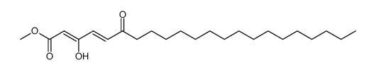 (2Z,4E)-3-hydroxy-6-oxodocosa-2,4-dienoic acid methyl ester结构式