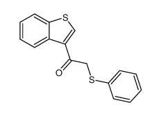 1-benzo[b]thiophen-3-yl-2-phenylsulfanyl-ethanone Structure