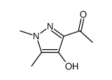 Ethanone,1-(4-hydroxy-1,5-dimethyl-1H-pyrazol-3-yl)- Structure