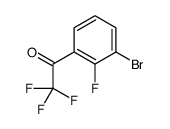 1-(3-Bromo-2-fluorophenyl)-2,2,2-trifluoroethan-1-one结构式