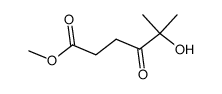 5-hydroxy-5-methyl-4-oxo-hexanoic acid methyl ester Structure