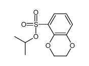 propan-2-yl 2,3-dihydro-1,4-benzodioxine-5-sulfonate Structure
