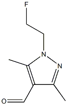 1-(2-氟乙基)-3,5-二甲基-1H-吡唑-4-甲醛结构式