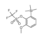 1-methoxy-2-(trifluoromethanesulfonyloxy)-3-(trimethylsilyl)benzene结构式