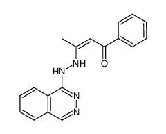 (Z)-1-Phenyl-3-(N'-phthalazin-1-yl-hydrazino)-but-2-en-1-one结构式