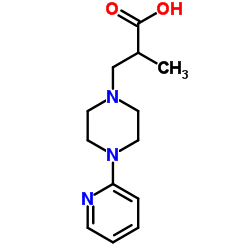 2-METHYL-3-(4-PYRIDIN-2-YL-PIPERAZIN-1-YL)-PROPIONIC ACID Structure
