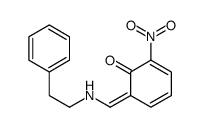 2-nitro-6-[(2-phenylethylamino)methylidene]cyclohexa-2,4-dien-1-one结构式