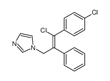 1-[3-chloro-3-(4-chlorophenyl)-2-phenylprop-2-enyl]imidazole Structure