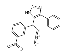 4-[azido-(3-nitrophenyl)methyl]-5-phenyl-2H-triazole结构式