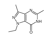 1-ethyl-3,5-dimethyl-4H-pyrazolo[4,3-d]pyrimidin-7-one Structure