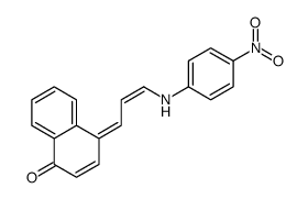 4-[3-(4-nitroanilino)prop-2-enylidene]naphthalen-1-one结构式