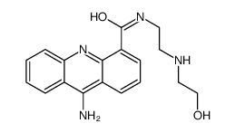 9-Amino-N-(2-((2-hydroxyethyl)amino)ethyl)-4-acridinecarboxamide Structure
