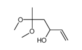 5,5-dimethoxyhex-1-en-3-ol结构式