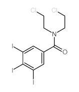 N,N-bis(2-chloroethyl)-3,4,5-triiodo-benzamide Structure