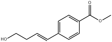 Benzoic acid, 4-[(1E)-4-hydroxy-1-buten-1-yl]-, methyl ester structure