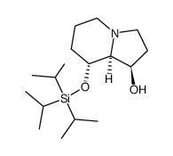 (1R,8R,8aS)-8-(triisopropylsilyloxy)-octahydroindolizin-1-ol Structure