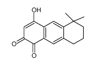 4-hydroxy-5,5-dimethyl-7,8-dihydro-6H-anthracene-1,2-dione结构式