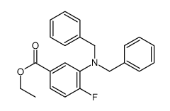 ethyl 3-(dibenzylamino)-4-fluorobenzoate Structure