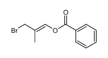 (E)-3-bromo-2-methylprop-1-enyl benzoate结构式