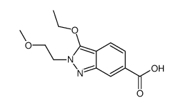 3-ethoxy-2-(2-methoxyethyl)indazole-6-carboxylic acid Structure
