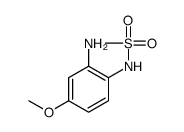 N-(2-氨基-4-甲氧基苯基)甲磺酰胺结构式