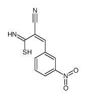 2-cyano-3-(3-nitrophenyl)prop-2-enethioamide结构式
