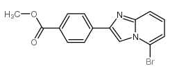 4-(5-Bromo-imidazo[1,2-a]pyridin-2-yl)-benzoic acid methyl ester Structure