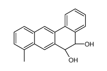 (5S,6S)-8-methyl-5,6-dihydrobenzo[a]anthracene-5,6-diol结构式