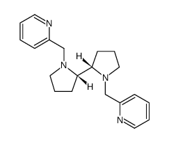 (2S,2''S)-(-)-[N,N''-双(2-吡啶基甲基)-2,2''-联吡咯烷四盐酸盐结构式