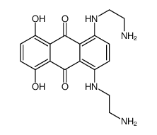 1,4-bis(2-aminoethylamino)-5,8-dihydroxyanthracene-9,10-dione Structure