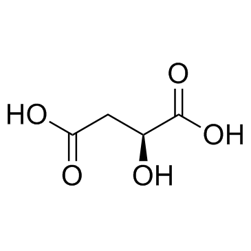 L-(-)-Malic acid structure