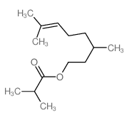 Propanoic acid,2-methyl-, 3,7-dimethyl-6-octen-1-yl ester picture