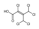 2,4,4-trichloro-3-(dichloromethyl)but-2-enoic acid Structure