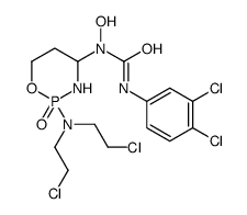 1-[2-[bis(2-chloroethyl)amino]-2-oxo-1,3,2λ5-oxazaphosphinan-4-yl]-3-(3,4-dichlorophenyl)-1-hydroxyurea结构式