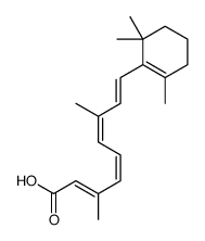 (2Z,4E,6E,8E)-3,7-dimethyl-9-(2,6,6-trimethylcyclohexen-1-yl)nona-2,4,6,8-tetraenoic acid Structure