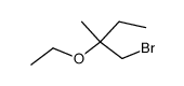 2-ethoxy-1-bromo-2-methyl-butane Structure