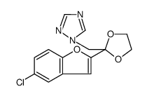 1H-1,2,4-Triazole, 1-[[2-(5-chloro-2-benzofuranyl)-1,3-dioxolan-2-yl]methyl] Structure