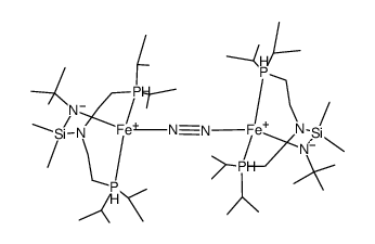 ([N2P2]Fe)2(μ-N2) Structure
