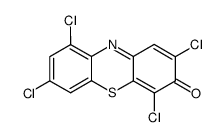 2,4,7,9-tetrachloro-phenothiazin-3-one Structure