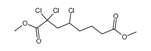 Methyl-α,α,γ-trichlorsuberat结构式