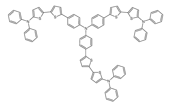 4,4',4''-tris(5'-diphenylamino-2,2'-bithien-5-yl)triphenylamine Structure