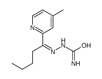1-(4-Methyl-2-pyridyl)-1-pentanone semicarbazone Structure