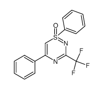 1,5-Diphenyl-3-trifluoromethyl-1λ4-[1,2,4]thiadiazine 1-oxide Structure
