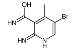 2-氨基-5-溴-4-甲基烟酰胺结构式