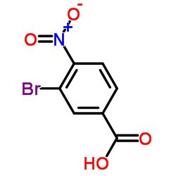 3-溴-4-硝基苯甲酸结构式
