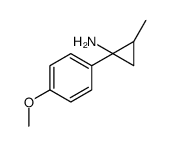 1-(4-甲氧基苯基)-2-甲基环丙胺结构式